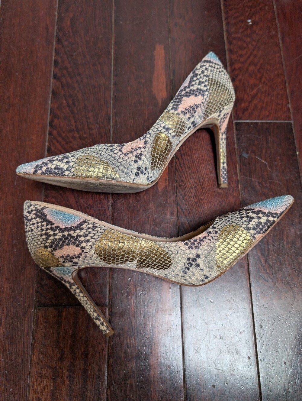 Sam Edelman Hazel Snake Pump - Blue - Picture 5 of 9